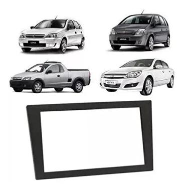 Imagem de Moldura Fiamon 2 Din 7" GM Vectra GT 05/11, Meriva 03/11, Corsa 02/11 Montana 03/11 - Grafite