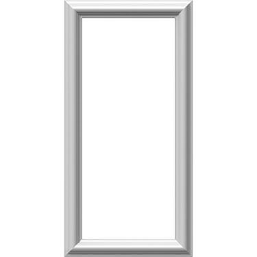 Imagem de Ekena Millwork PNL12X24AS-01-CASE-4 Painel de parede clássico moldado Ashford, 30,5 cm L x 60,9 cm A x 0,6 cm P, branco preparado de fábrica, 4 unidades
