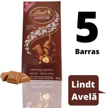 Imagem de Chocolates Lindt Lindor Cremoso Com Avelã 100G Combo Com 5
