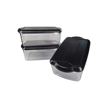 Imagem de Pote Herméticos Cozinha C/tampa Dehaus Preto