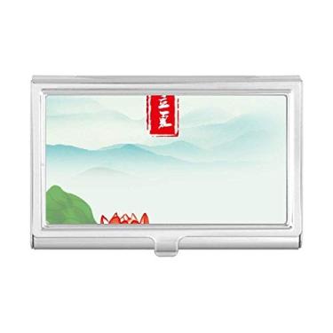 Imagem de Summer Begins Twenty Four Solar Term Porta-cartões Carteira de bolso