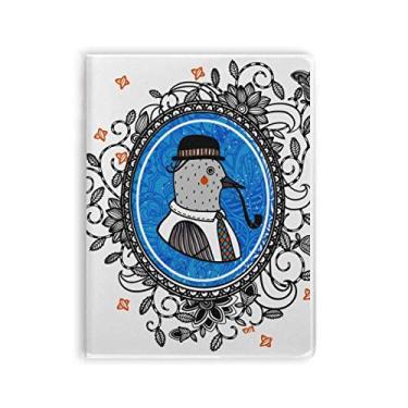 Imagem de Caderno de ilustração de folha de flor, desenho animado, capa de chiclete, diário de capa macia