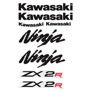 Imagem de Adesivo Protetor Kawasaki Ninja 250r Preto Vermelho