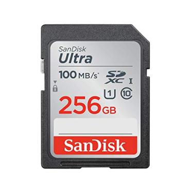 Imagem de SanDisk Cartão de memória Ultra SDXC UHS-I de 256 GB - 100 MB/s, C10, U1, Full HD, cartão SD - SDSDUNR-256G-GN6IN