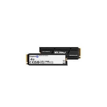 Imagem de SSD 4TB Kingston Fury Renegade com Dissipador, PCIe 4.0 NVMe M.2, Gen4x4, Leitura: 7300MB/s e Gravação: 7000MB/s, Preto, compatível com o PlayStation 5 - SFYRDK/4000G