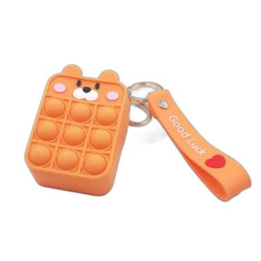 Imagem de Fidget Toy Ursinho Pop It Sensorial Bolsa Chaveiro Pingente