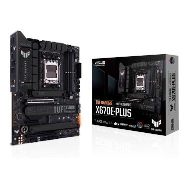 Imagem de Asus TUF X670E-PLUS (AM5 - DDR5 6400+ O.C) - Chipset X670, Slot M.2, 2.5GbE LAN, PCIe 5.0, USB 4 ATX