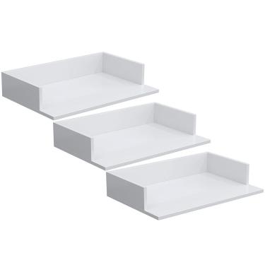 Imagem de Kit 03 Suportes Suspensos Para Micro-ondas Forno 60x40 cm Class L03 Branco - Lyam Decor