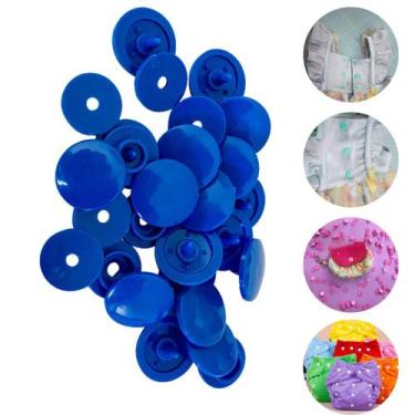 Imagem de Botões de Pressão de Plástico Ritas 12mm Varias Cores Pacote com 50 jo