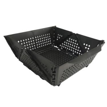 Imagem de Cesta Secar Frutas Verduras Vegetais Dobravel Drena Alimentos Cozinha 