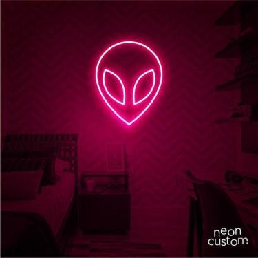 Imagem de luminaria letreiro Neon Led Et 60x50 luminoso decoração p/ selfie - Ne