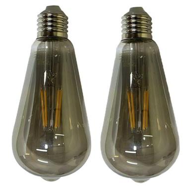 Imagem de Lampada Led 30w Multi Filamento Vintage Fume Kit 2 Uni Iluminaçao Casa