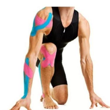 Imagem de Bandagem Elástica Fita Kinesio Neuromuscular 5M Fisioterapia - Generic