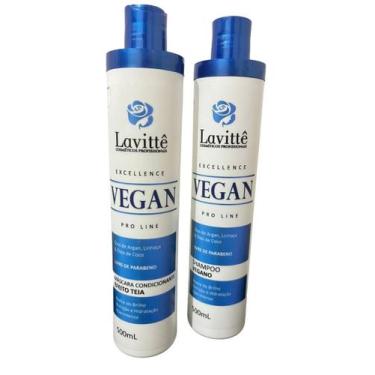 Imagem de Kit Profissional Para Cabelos Shampoo e Máscara Vegan - Lavittê, Shamp