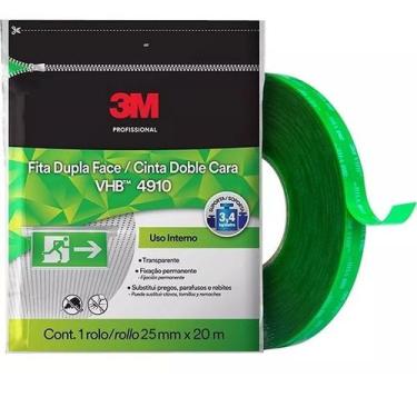 Imagem de Fita Dupla Face Fixa Forte 3M VHB 25MM X 20M 4910