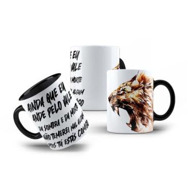 Imagem de Caneca Porcelana Leão De Judá Ele Vive Bc Jesus Evangélico - VilelaGG