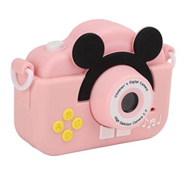 Imagem de Câmera Digital Mini Gravador de Vídeo Infantil, Brinquedo Gravador de Vídeo de Desenho Animado, Jogos, Adesivo Fotográfico, Recarregável por USB, Material ABS, Tela de 2