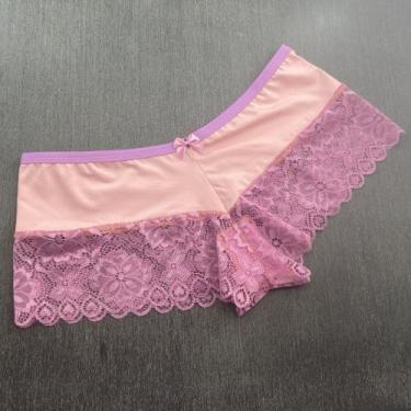 Imagem de Caleçon Liso com renda nas pernas - Calcinha Eliana - Ternura Íntima, 