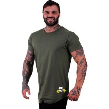 Imagem de Camiseta Longline MXD Conceito Estampada Academia Treino Fit-Masculino