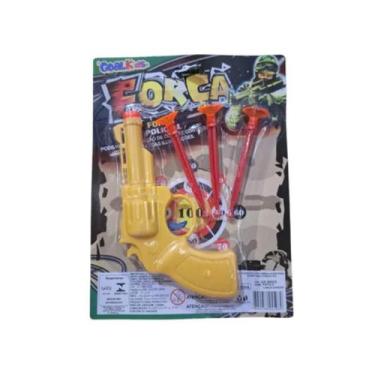 Imagem de Brinquedo Pistola Lança Dardos De Plástico C/ 3 Dardos - ATTIC