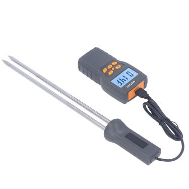Imagem de Medidor Digital de Umidade de Grãos MD7822 - Testador de Umidade de Sonda Longa para Trigo, Milho, Arroz, Feijão e Soja - Ferramenta Multifuncional de Análise de Umidade LCD Com