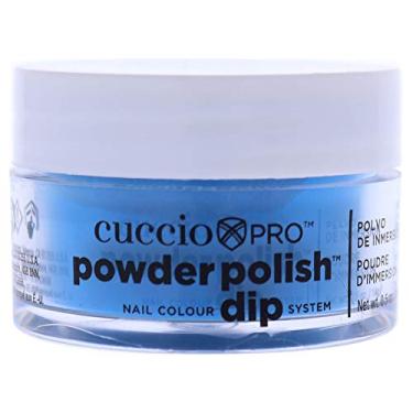 Imagem de Pro Powder Polish Nail Cor Dip System - Neon Blue da Cuccio Para Mulheres - 0,5 Onça Nail Powder