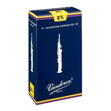 Imagem de Palheta tradicional 2,5 sax soprano  vandoren unidade