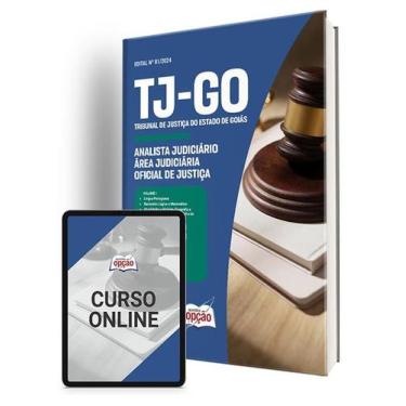 Imagem de Apostila TJ-GO 2024 - Analista Judiciário - Área Judiciária - Oficial 