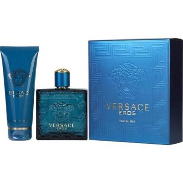 Imagem de Perfume Masculino Gianni Versace Eros Edt Spray 100 Ml & Gel De Banho 