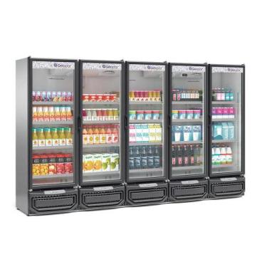 Imagem de Refrigerador Expositor Vertical 2500 Litros Inox 127V Gelopar GCVR-250