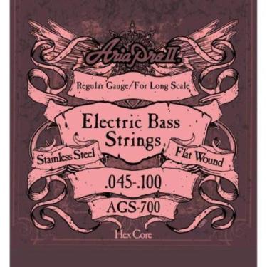 Imagem de Encordoamento Para Baixo 4 Cordas Flat Wound .045 Ags700 Aria Pro Ii