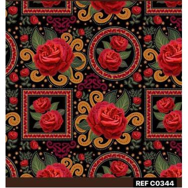 Imagem de Bobina de Papel para Embrulho de Presente Rolo 60cmx100m - SAO JOAO, C