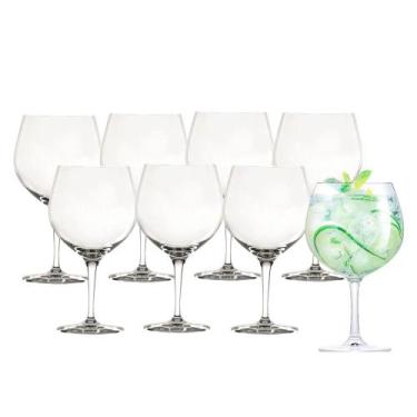 Imagem de Jogo 8 Taça de Gin Degustação Vidro Transparente G4U Class Home 630ml