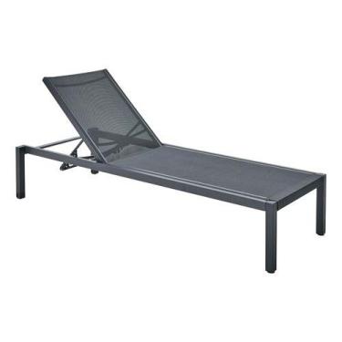 Imagem de Espreguicadeira Aluminio 4 Posicoes Ate 160kg - Cinza - Naterial