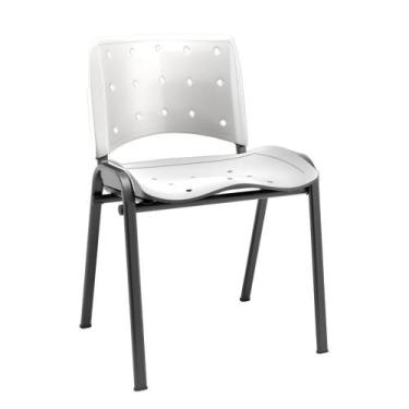 Imagem de Cadeira Ergoplax Fixa Branco - Plaxmetal