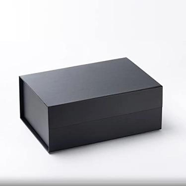 Imagem de Caixa para presente cartonada rígida dobrável KePresentes 18 x 13 x 8 (Preto)