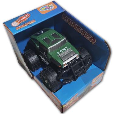 Imagem de Carrinho De Fricção Monster Trucks Possantes Wellkids Verde Army