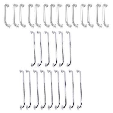 Imagem de Alça De Apoio Barra Inox 40cm 70cm 80cm29 Unidades Suporte Acessibilidade Idoso Cadeirante