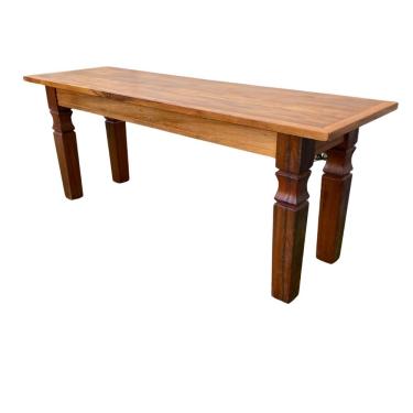 Imagem de Banco Mineiro De Mesa Em Madeira De Demolição 170 X 35cm - Sudeste Rústico