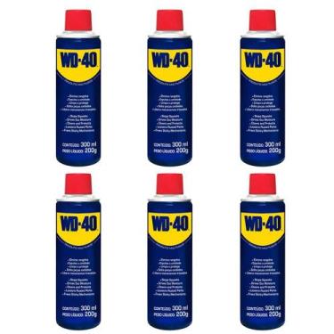 Imagem de Óleo Lubrificante Desengripante Multiuso 300ml (6 unidades) - WD-40 - 