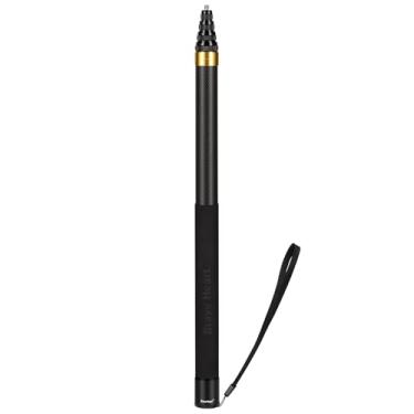 Imagem de Rukkawwa Bastão de selfie de fibra de carbono invisível longo estendido de 3,0 m para câmeras Insta360 x5 Insta 360 x4 x3 x2 x one rs (dourado)