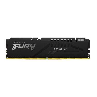 Imagem de Memória 16GB DDR5 5200MHz Kingston Fury Beast - CL36 - Preto - KF552C36BBE/1