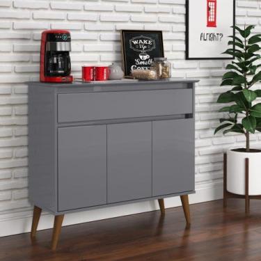 Imagem de Aparador Buffet 3 Portas Brisbane Cinza - CASA H