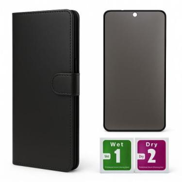 Imagem de Capa Carteira + Pelicula Privacidade Para Moto G04 G24 - Mustangshop, 