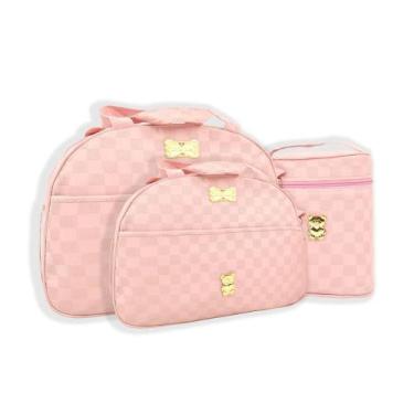 Imagem de Kit Luxo Mave Baby 4 Pçs Saída Maternidade, Rosa