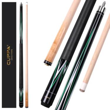 Imagem de CUPPA Bastão de taco de sinuca de bordo canadense de 12,5 m, ponta profissional de 12,5 mm, envoltório de linho irlandês, controle de precisão para competição de sinuca de 9 bolas, pronto para