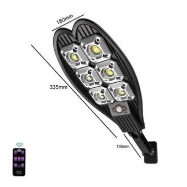 Imagem de Luminária Sensor Solar Aproximação Refletor Led Poste Rua Parede Ilumi