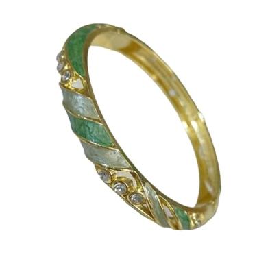 Imagem de Only My Live Home Cloisonne Colorido Esmaltado Strass Pulseira Fina Pulseira Articulada Pulseira Feminina Pulso Pequeno Presentes Modernos Joias Étnicas, Inner Diameter 2.25 inch wide 0.31 inch about