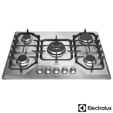 Imagem de Cooktop a Gás Electrolux com 05 Bocas, Superautomático Inox - GF75X Bivolt