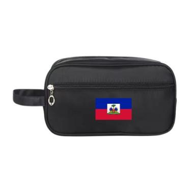 Imagem de Necessaire Bolsa Nylon Impermeável Estampa Bandeiras Países - Mormino,
